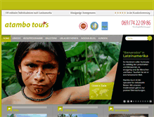 Tablet Screenshot of lateinamerika.atambo-tours.de